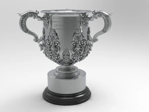 League Cup Trophy 3D Model