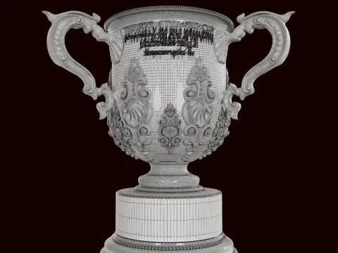 League Cup Trophy 3D Model