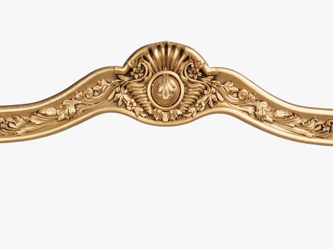 Classic Bed Fronton Ornament 3D Model