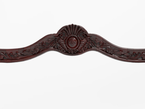 クラシック ベッド フロントン オーナメント 3Dモデル