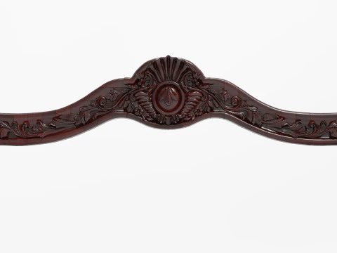 Classic Bed Fronton Ornament 3D Model