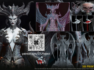 Lilith 3D Print Model
