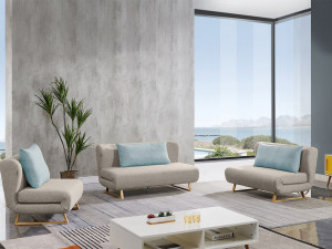 Lora set modern furniture 3D Model