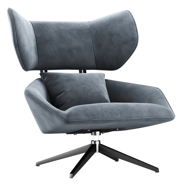 B Modern armchair 3D मॉडल .c4d .max .obj .3ds .fbx .stl .blend 