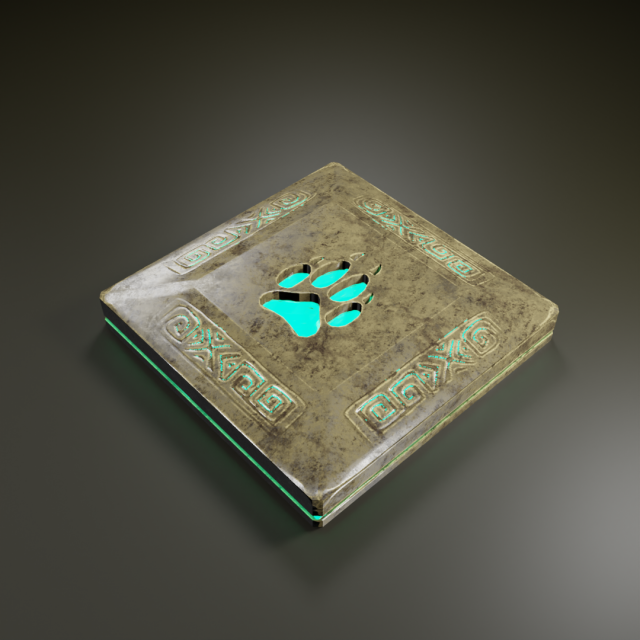 Stylized rock Plate Low Poly Game Ready 3D Model .c4d .max .obj .3ds .fbx .stl .blend 