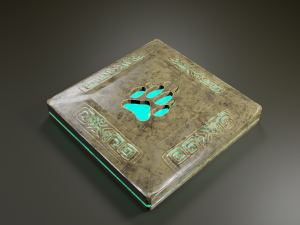 Stylized rock Plate Low Poly Game Ready 3D Model