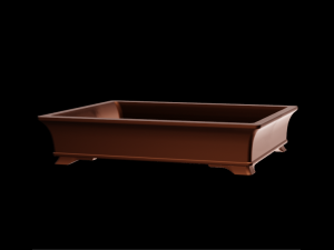 Bonsai Pot rectangular 004 3D Print Model