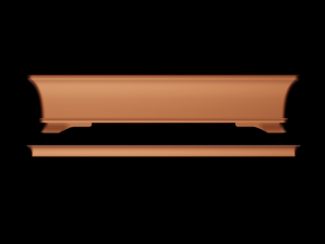 Bonsai Pot rectangular 004 3D Baskı Modeli