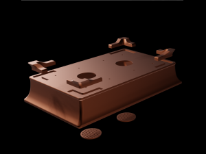 Bonsai Pot rectangular 004 3D Baskı Modeli