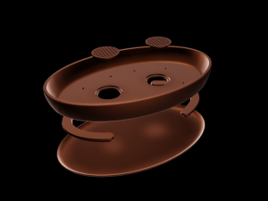 Bonsai Pot Oval 003 3D Print Model
