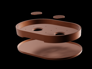 Bonsai Pot Oval 005 Modello di stampa 3D