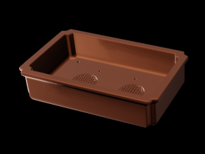 Bonsai Pot rectangular 001 Model Cetak 3D