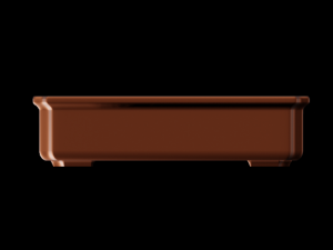 Bonsai Pot rectangular 001 Model Cetak 3D