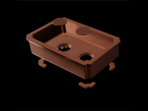 Bonsai Pot rectangular 001 Model Cetak 3D