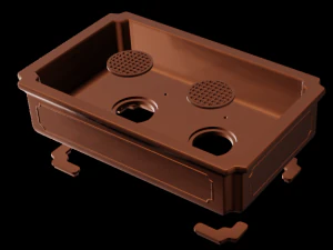 Bonsai Pot rectangular 002 3D Print Model