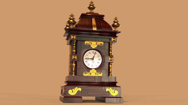Modelado Reloj Antiguo Model 3D .c4d .max .obj .3ds .fbx .stl .blend 