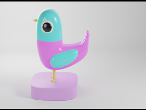 Low poly pigeon model CG Dokuları