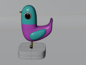 Low poly pigeon model CG Dokuları