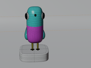 Low poly pigeon model CG Dokuları