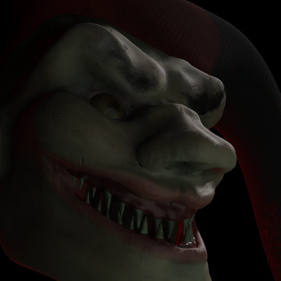 Joker-devil 3D Model .c4d .max .obj .3ds .fbx .stl .blend 