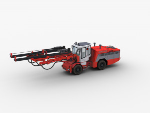 Sandvik Drill Rig Underground 3D Model