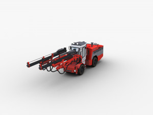 Sandvik Drill Rig Underground 3D Model