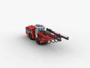 Sandvik Drill Rig Underground 3D Model