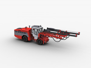 Sandvik Drill Rig Underground 3D Model