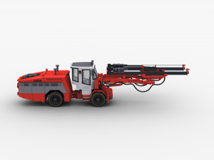 Sandvik Drill Rig Underground 3D Model