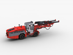 Sandvik Drill Rig Underground 3D Model