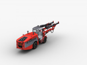 Sandvik Drill Rig Underground 3D Model