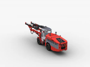 Sandvik Drill Rig Underground 3D Model