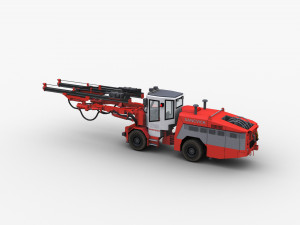 Sandvik Drill Rig Underground 3D Model