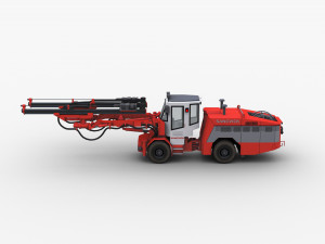 Sandvik Drill Rig Underground 3D Model