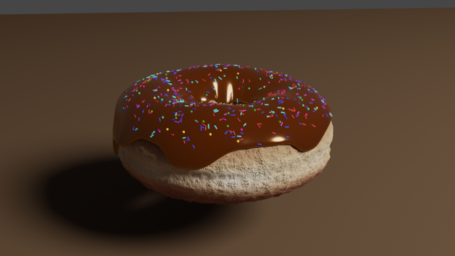 Donut 3D Модель .c4d .max .obj .3ds .fbx .stl .blend 