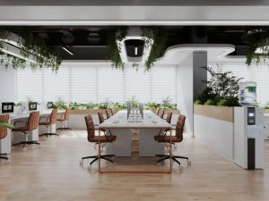 인테리어 사무실 장면 3D 모델