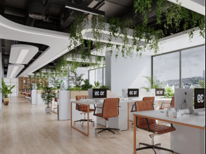 Interior Office scene 3D Model