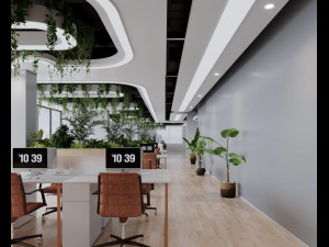 Interior Office scene 3D Model