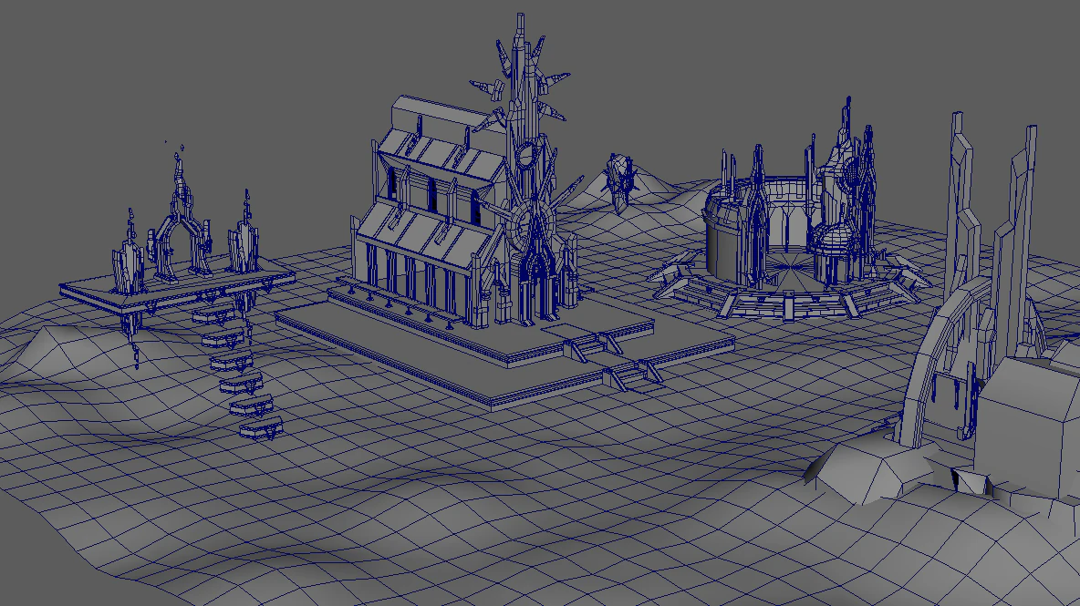 MaplestorypantheonBG 3D Model .c4d .max .obj .3ds .fbx .stl .blend 
