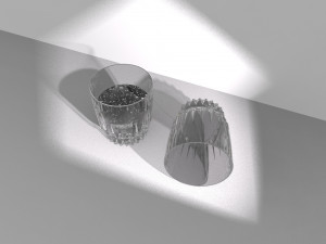 Glass of water - Vaso de agua 3D Model