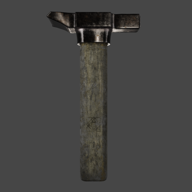 Hammer prop Model 3D .c4d .max .obj .3ds .fbx .stl .blend 