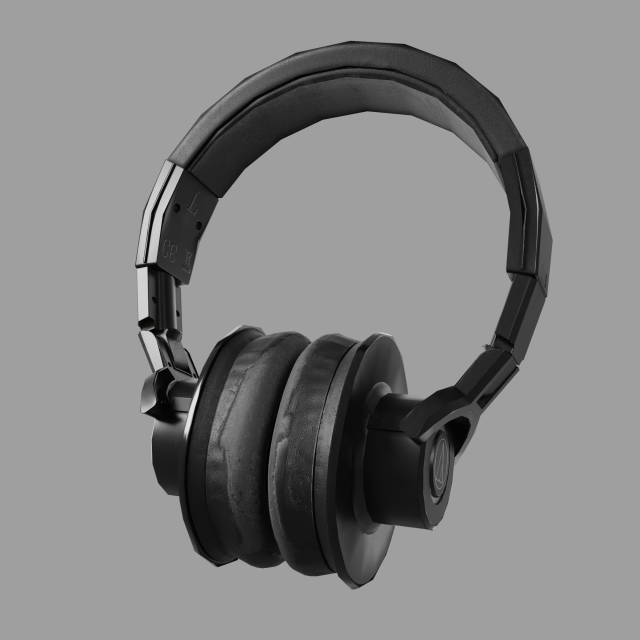 Audio-technica M40x 3D Модель .c4d .max .obj .3ds .fbx .stl .blend 