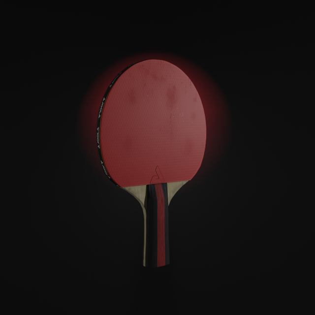 Joola Rosskopf TT racket 3D 模型 .c4d .max .obj .3ds .fbx .stl .blend 