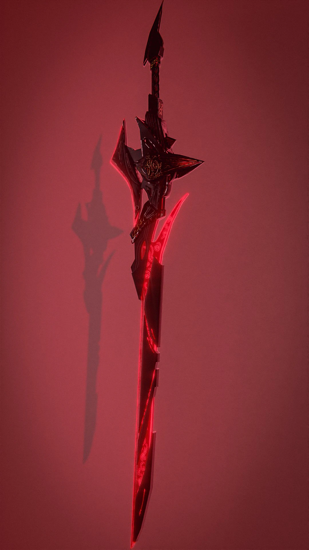A fantasy sword 3D Model .c4d .max .obj .3ds .fbx .stl .blend 