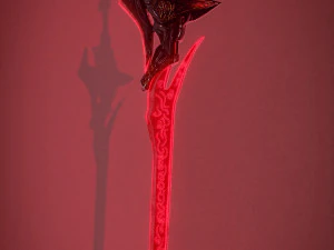 A fantasy sword 3D Model