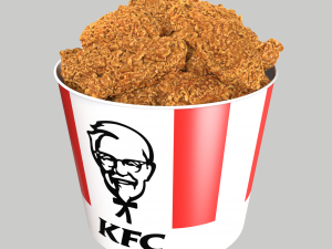 KFC 12 unique chicken wings bucket 3D मॉडल
