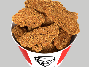 KFC 12 unique chicken wings bucket 3D मॉडल