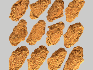 KFC 12 unique chicken wings bucket 3D मॉडल