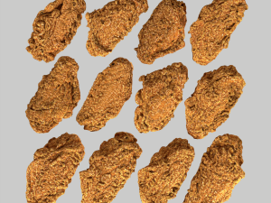 KFC 12 unique chicken wings bucket 3D मॉडल