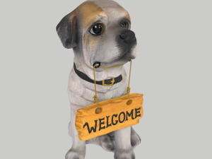 Dog statue Modello 3D